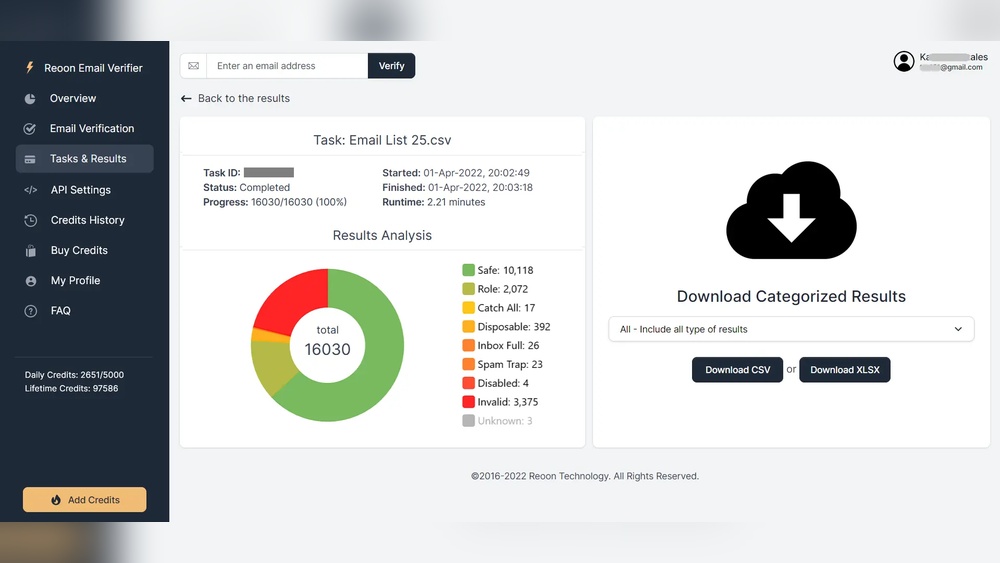 Reoon Email Verifier Features