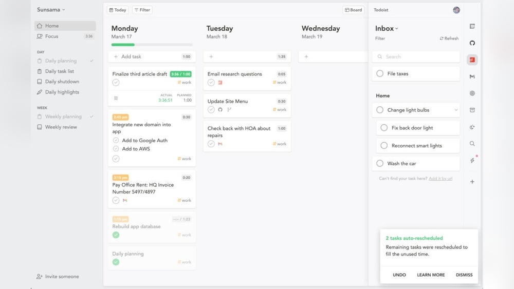 Best Sunsama Integrations