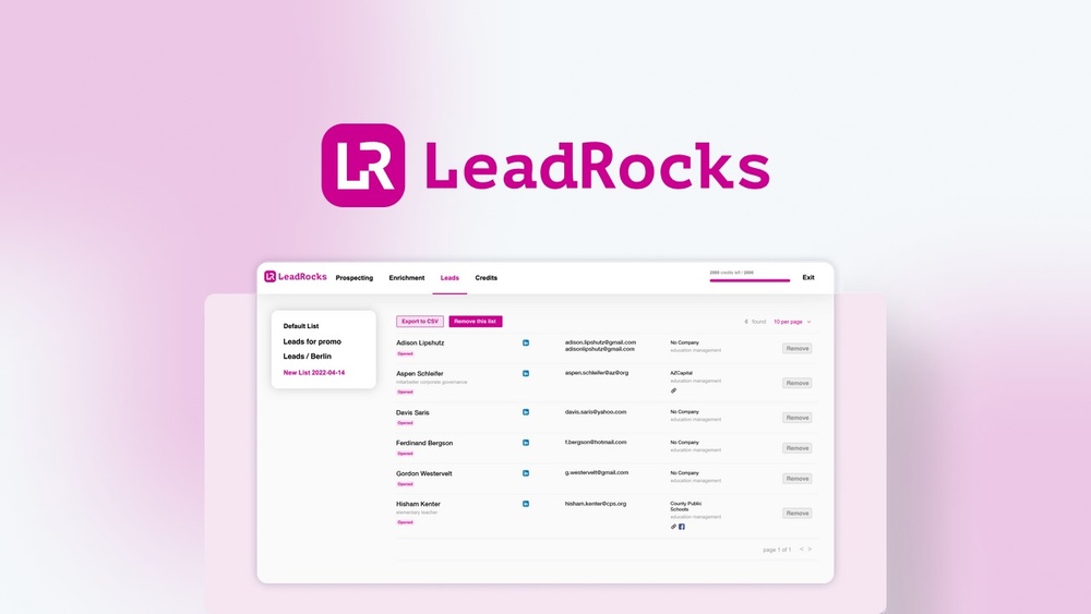 Leadrocks Benefits
